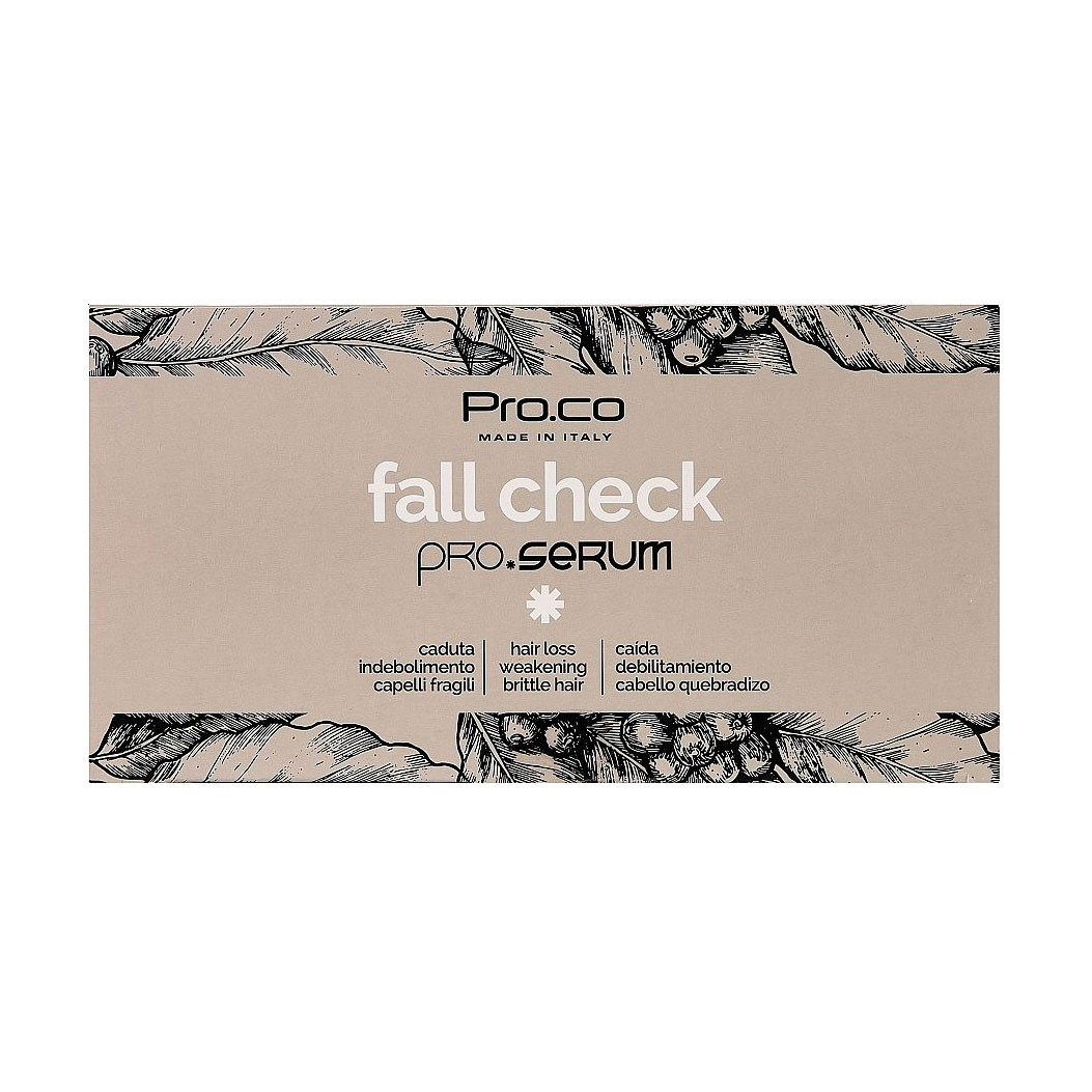 Зміцнювальна сироватка Pro.co Fall Check Pro.Serum проти випадіння волосся, 24*8 мл